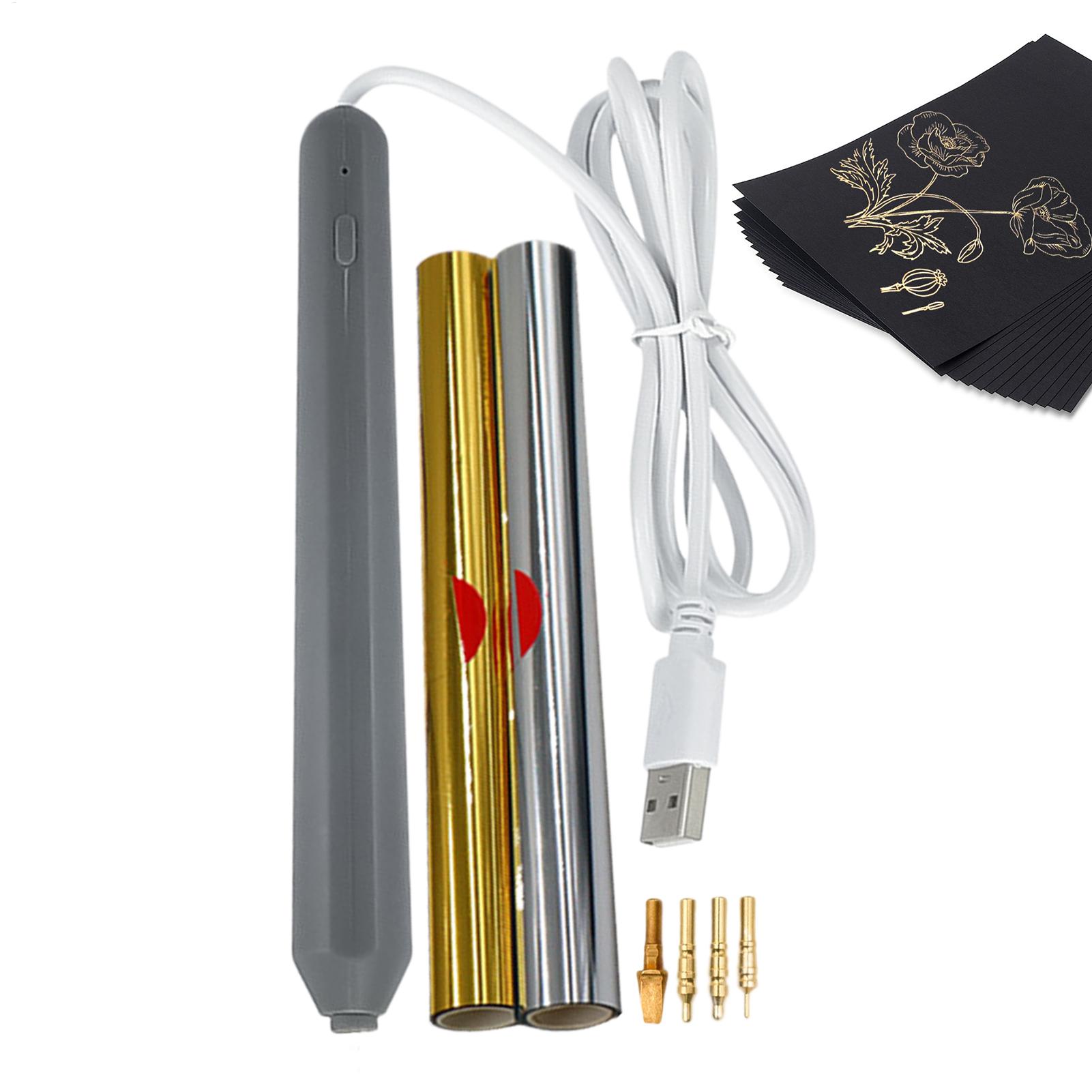 Leatherwork Kit - 핫 포일 펜 스탬핑 도구(4개의 금속
