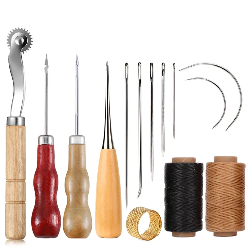 Leatherwork Kit - 14PCS 가죽 공예 바느질 키트 왁스