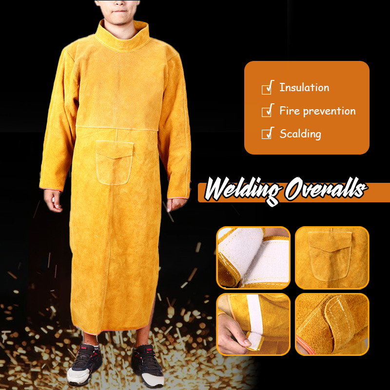 Leatherwork Apron - 용접 보호 소가죽 용접 앞치마, 화상