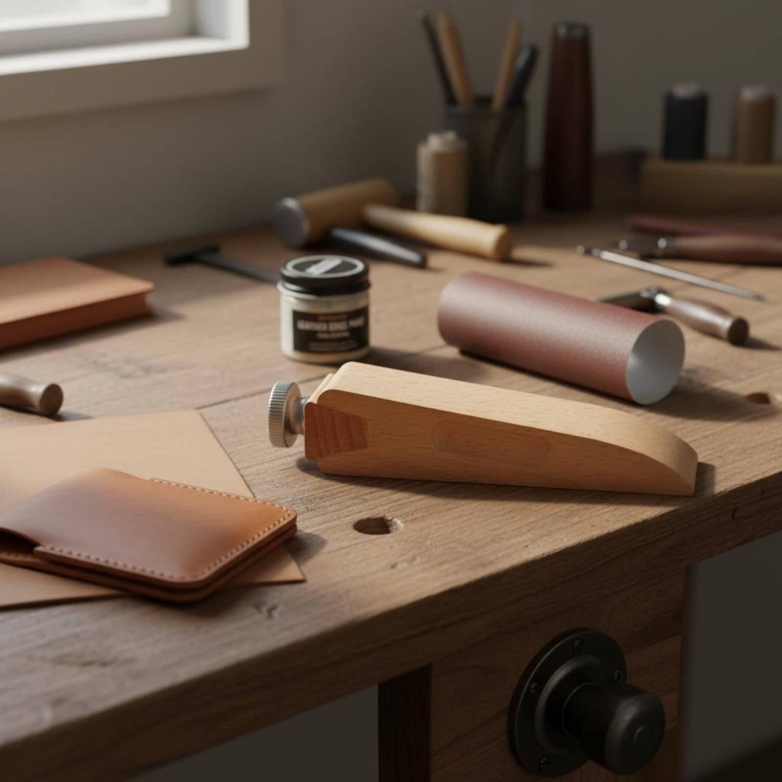 Leatherworker Block - 가죽 테두리 샌딩 블록 조절 가능한