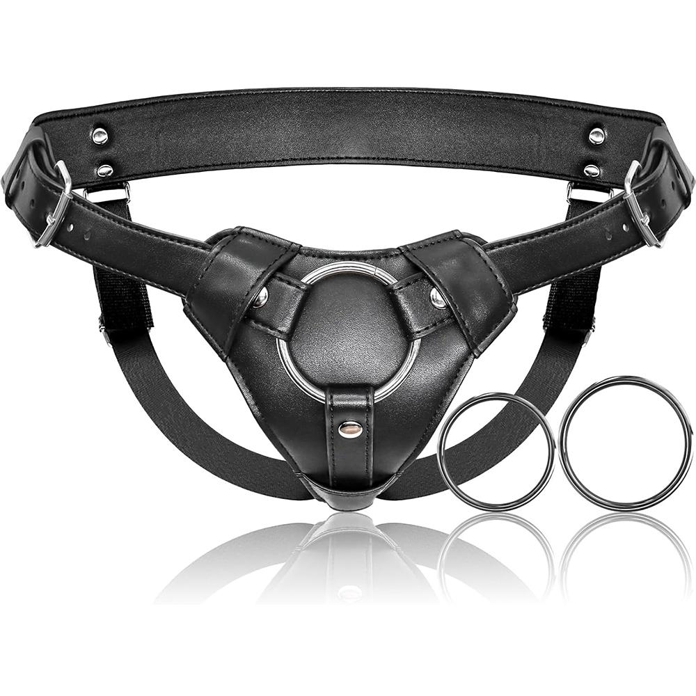 Leather Work Harness - 스트랩온 딜도 하네스 성인용 섹스토이 여성