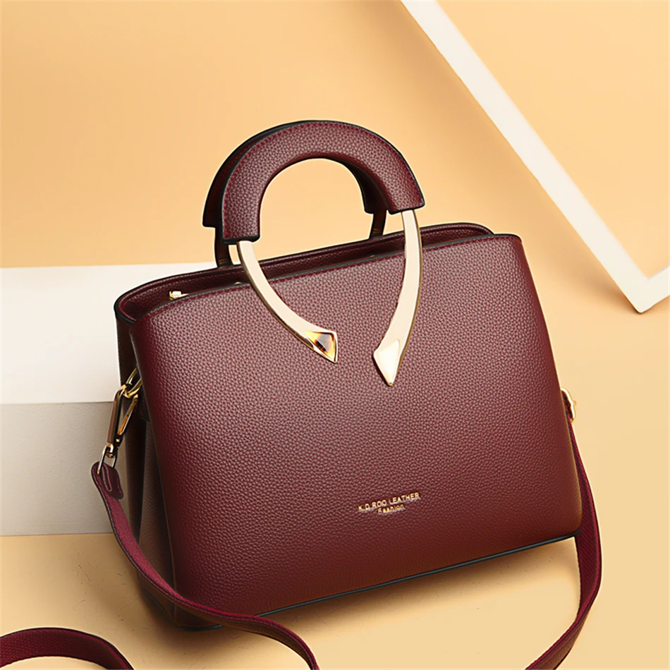 정품 VANDERWAH 고품질 Pu 가죽 캐주얼 토트  - Leather Work Bag Women 리뷰 및 가격