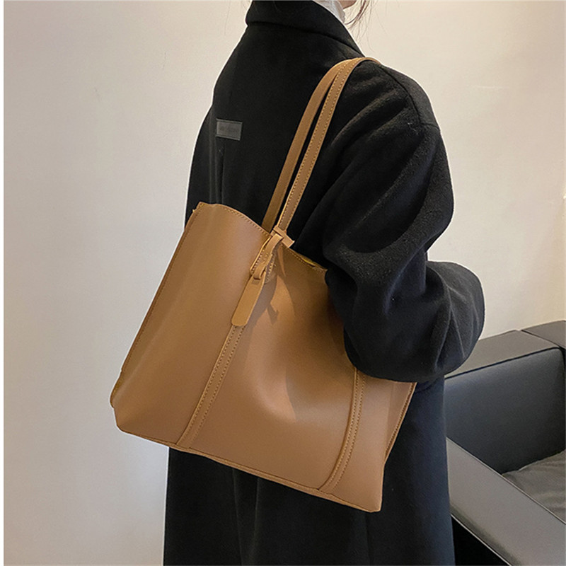 클래식 블랙 인조 가죽 토트백, 대용량 핸드백 숄더백, - Leather Work Bag Women 리뷰 및 가격