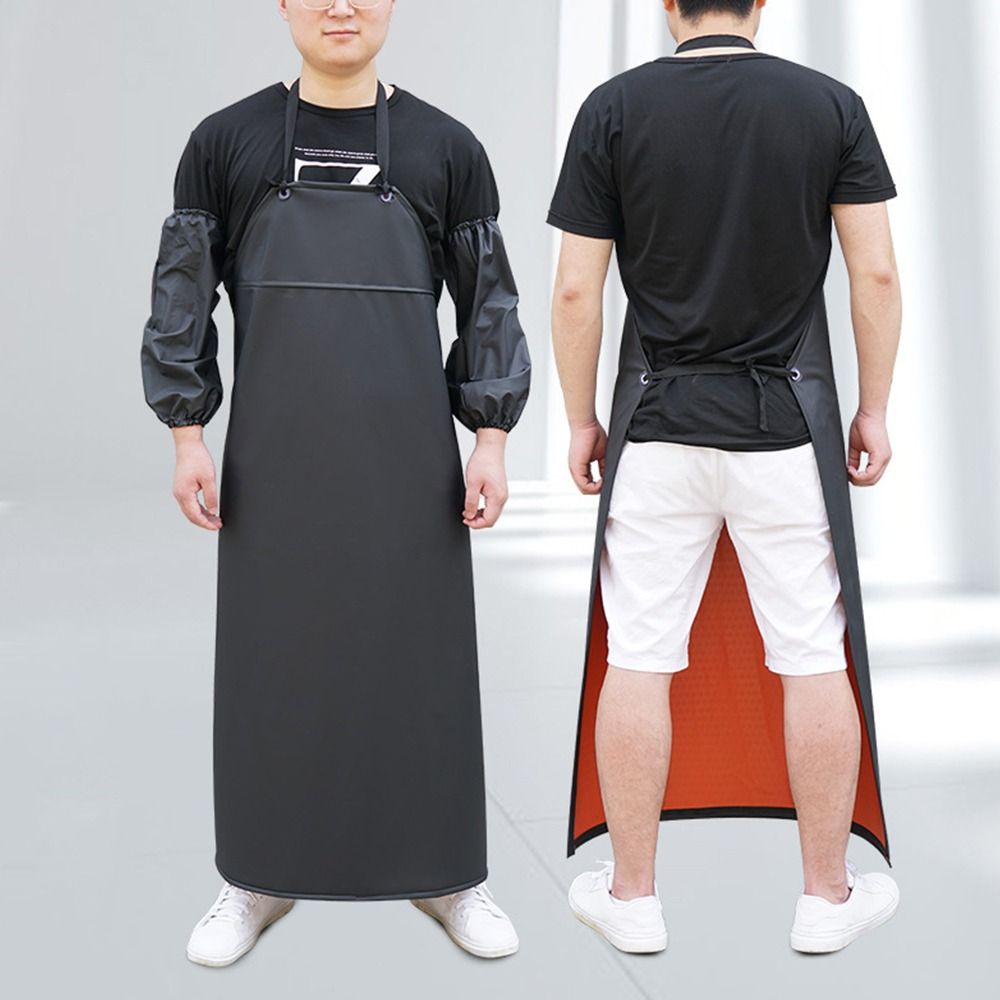 부드러운 PU 가죽 주방 앞치마 블랙 그린 오일프루프  - Leatherwork Apron 리뷰 및 가격