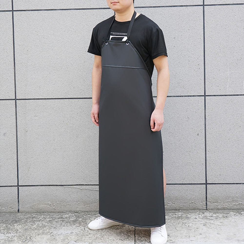 부드러운 PU 가죽 주방 앞치마 블랙 그린 오일프루프  - Leatherwork Apron 리뷰 및 가격