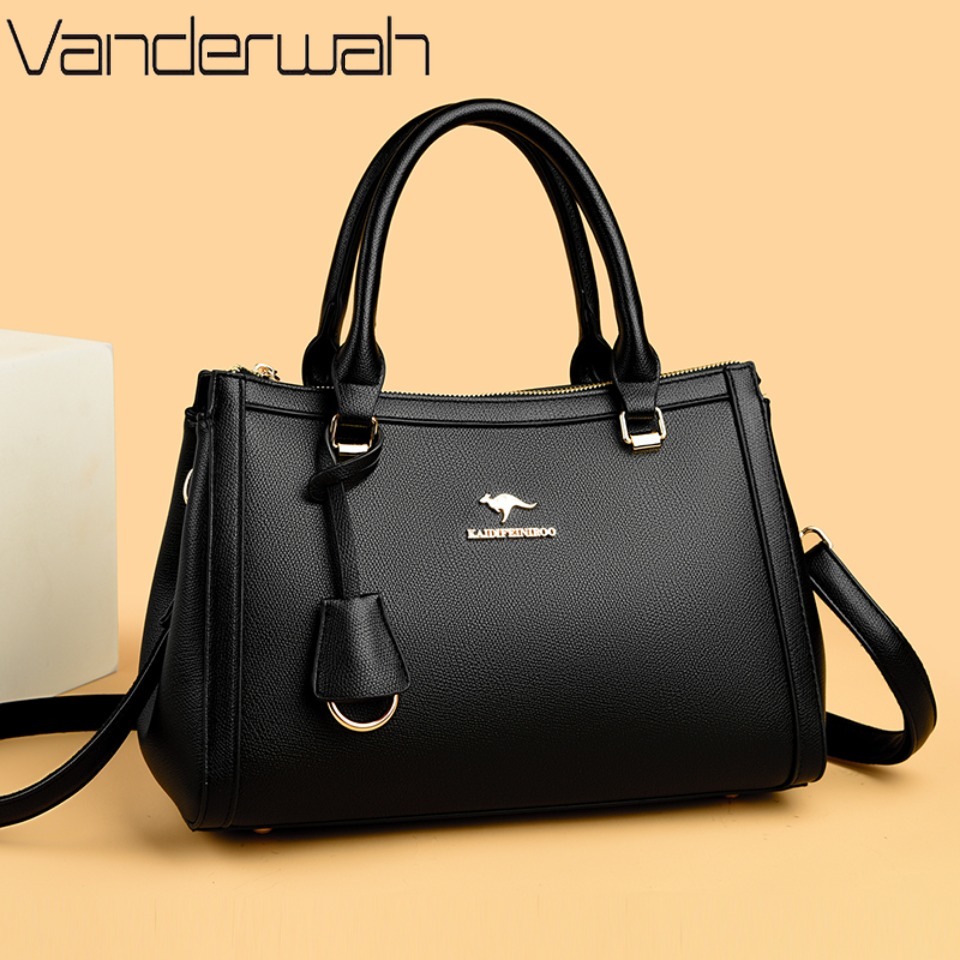 캥거루 브랜드 소프트 PU 가죽 숄더 크로스바디 토트백 - Leather Work Bag Women 리뷰 및 가격