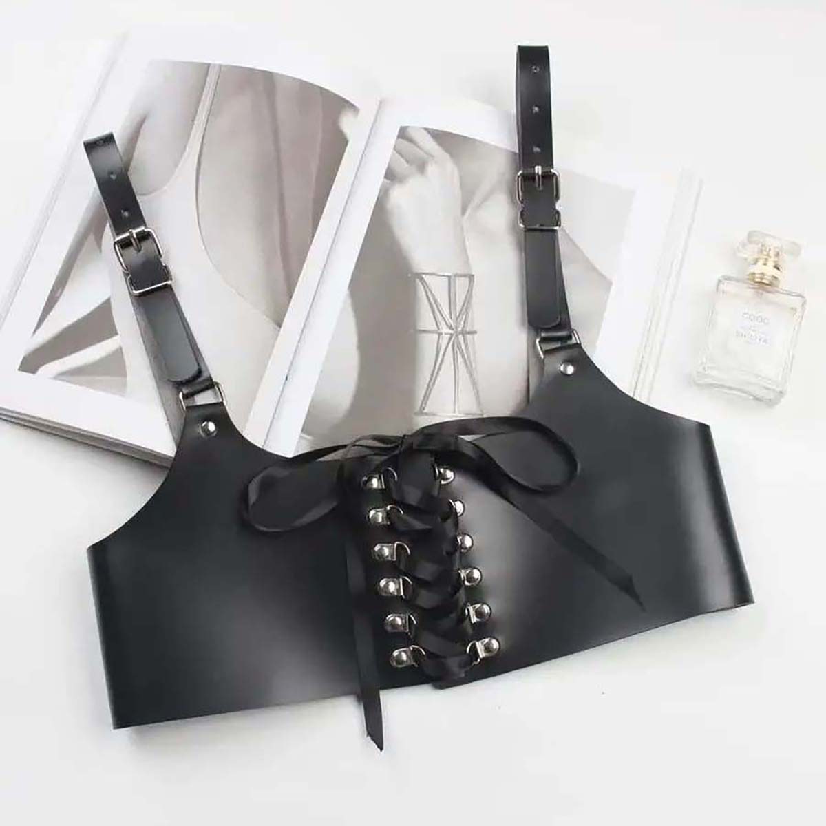 여성 패션 벨트 펑크 허리-어깨 가죽 바디 하네스 서스 - Leather Work Harness 리뷰 및 가격