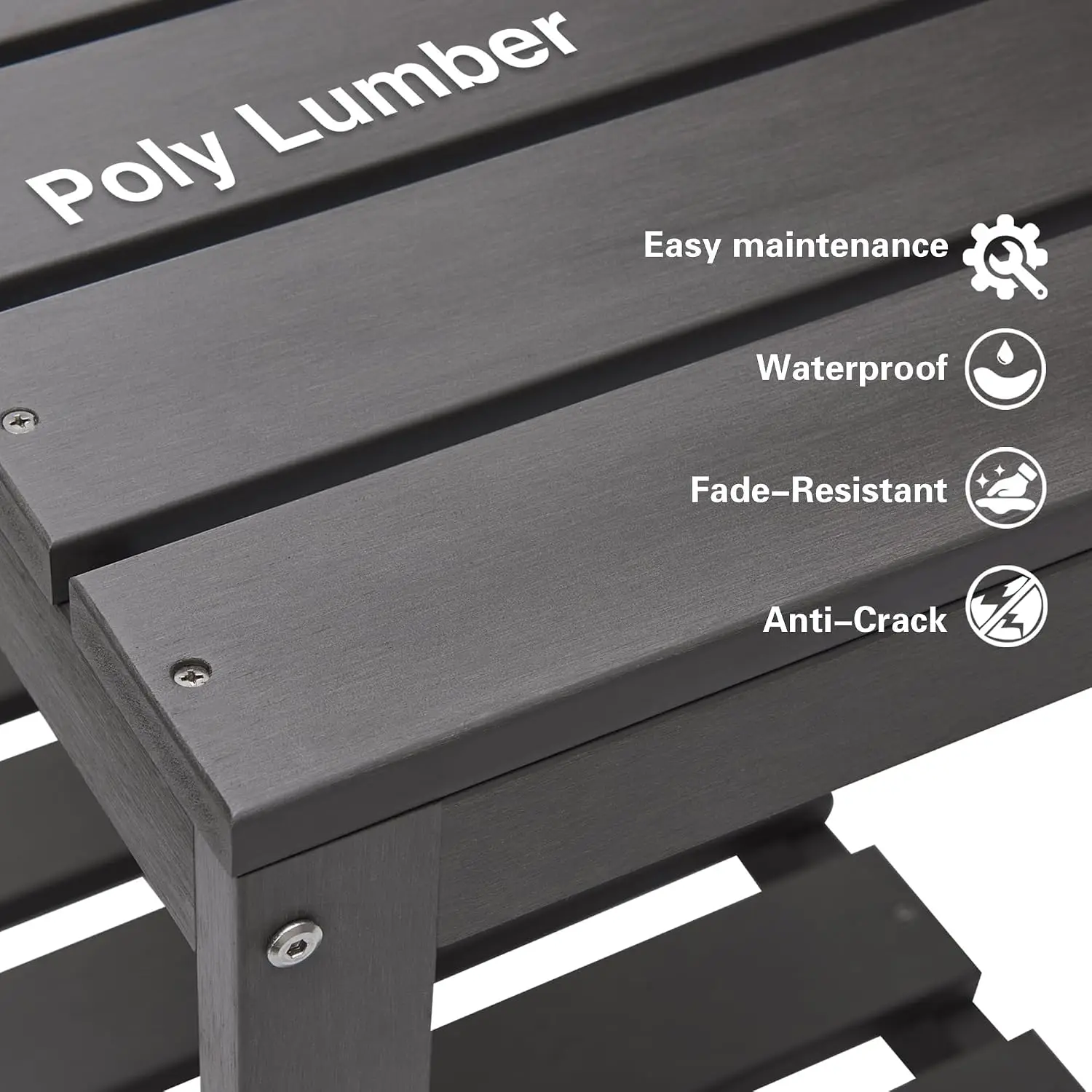 야외 화분대, 현관용 HDPE 파티오 화분 테이블, 회 - Leatherwork Bench 리뷰 및 가격