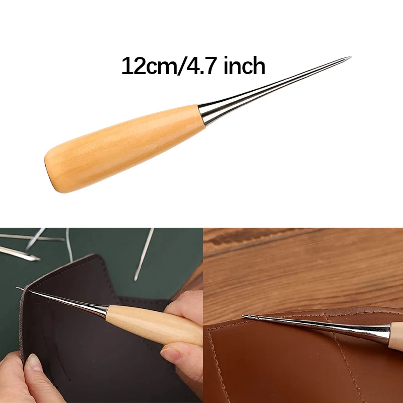 14PCS 가죽 공예 바느질 키트 왁스 스레드 나무 손 - Leatherwork Kit 리뷰 및 가격