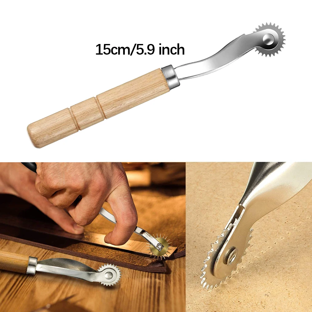 14PCS 가죽 공예 바느질 키트 왁스 스레드 나무 손 - Leatherwork Kit 리뷰 및 가격