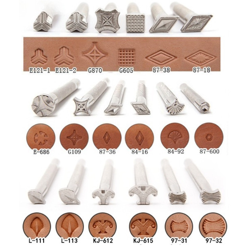 새로운 스타일의 가죽 스탬핑 도구 키트, DIY 공예용 - Leather Stamp Set 리뷰 및 가격