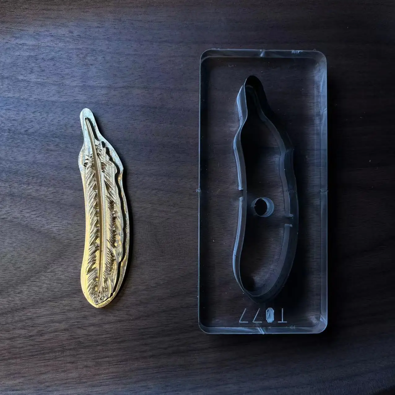 깃털 모양 황동 스탬프 커팅 다이 세트 핫 포일 엠보싱 - Leather Stamp Set 리뷰 및 가격
