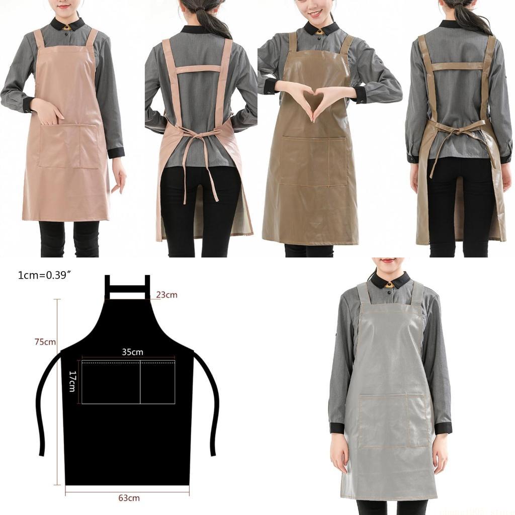 QX2E 인조 가죽 방수 작업 앞치마 포켓 솔리드 컬러 - Leatherwork Apron 리뷰 및 가격
