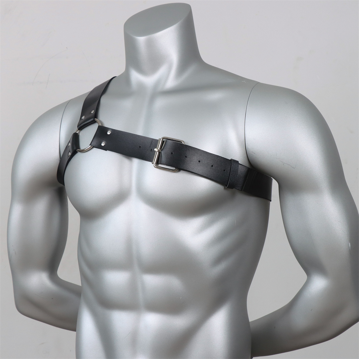 고딕 남성 가죽 서스펜더 벨트 남성용 블랙 가죽 싱글  - Leather Work Harness 리뷰 및 가격