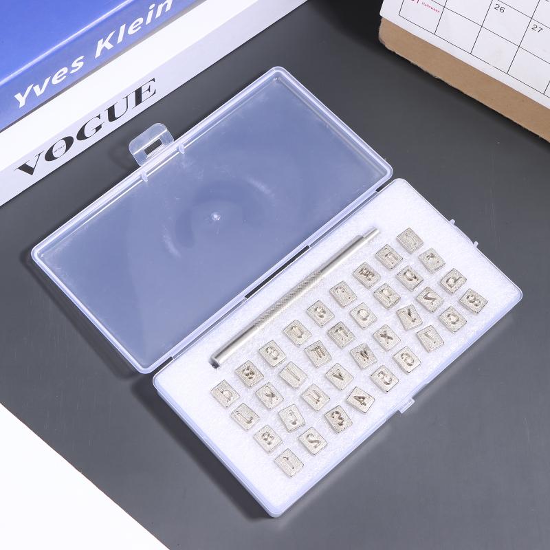 36개/세트 스테인레스 스틸 알파벳 숫자 스탬프 펀치  - Leather Stamp Set 리뷰 및 가격