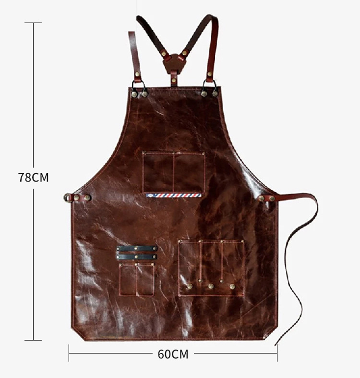 남성용 가죽 작업 앞치마 다중 포켓이 있는 이발소 커피 - Leatherwork Apron 리뷰 및 가격