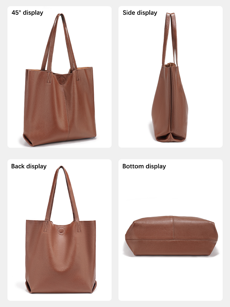 Zency 여성용 대용량 핸드백 천연 가죽 숄더백 디자 - Leather Work Bag Women 리뷰 및 가격