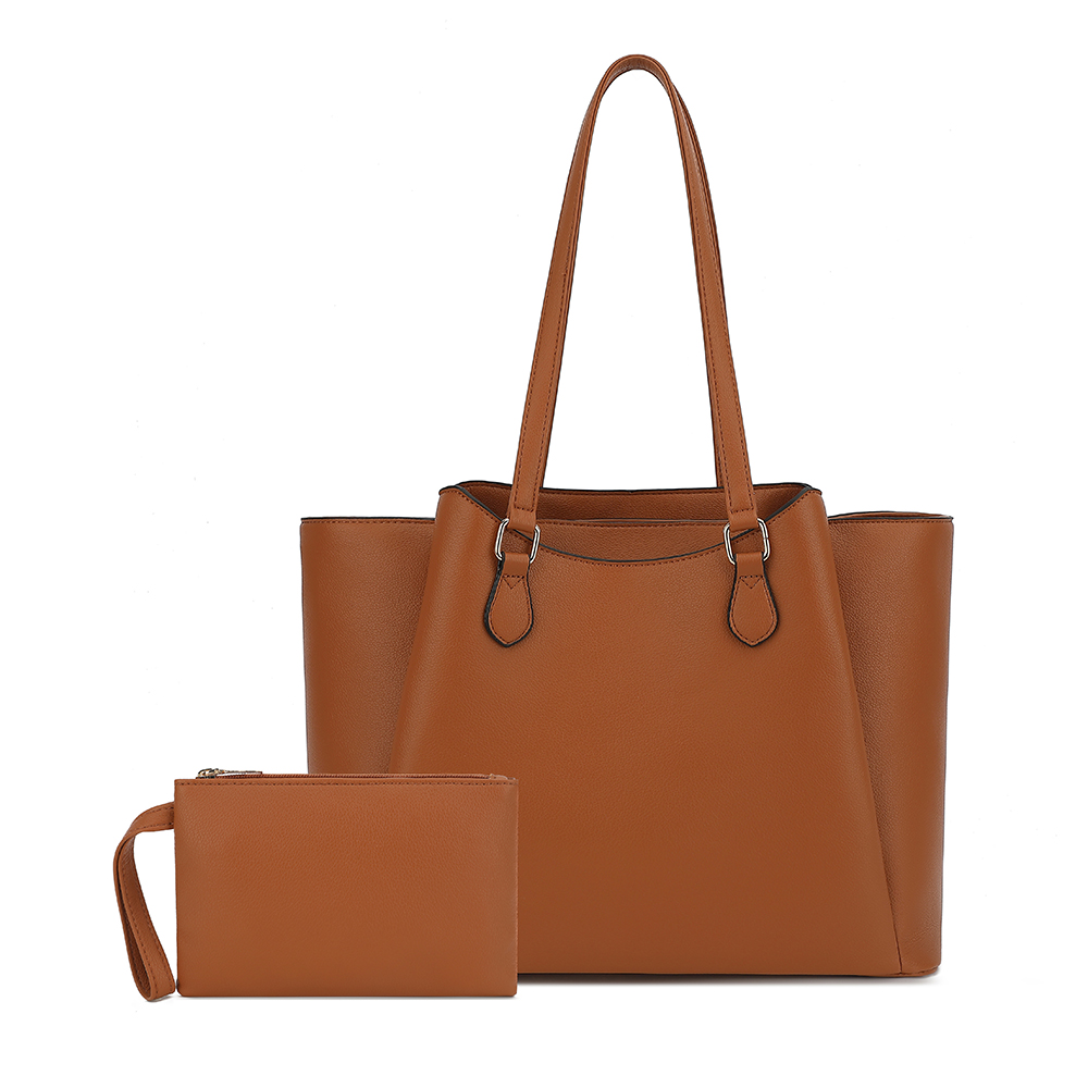 여성용 토트백, 파우치가 있는 대형 PU 가죽 숄더 핸 - Leather Work Bag Women 리뷰 및 가격