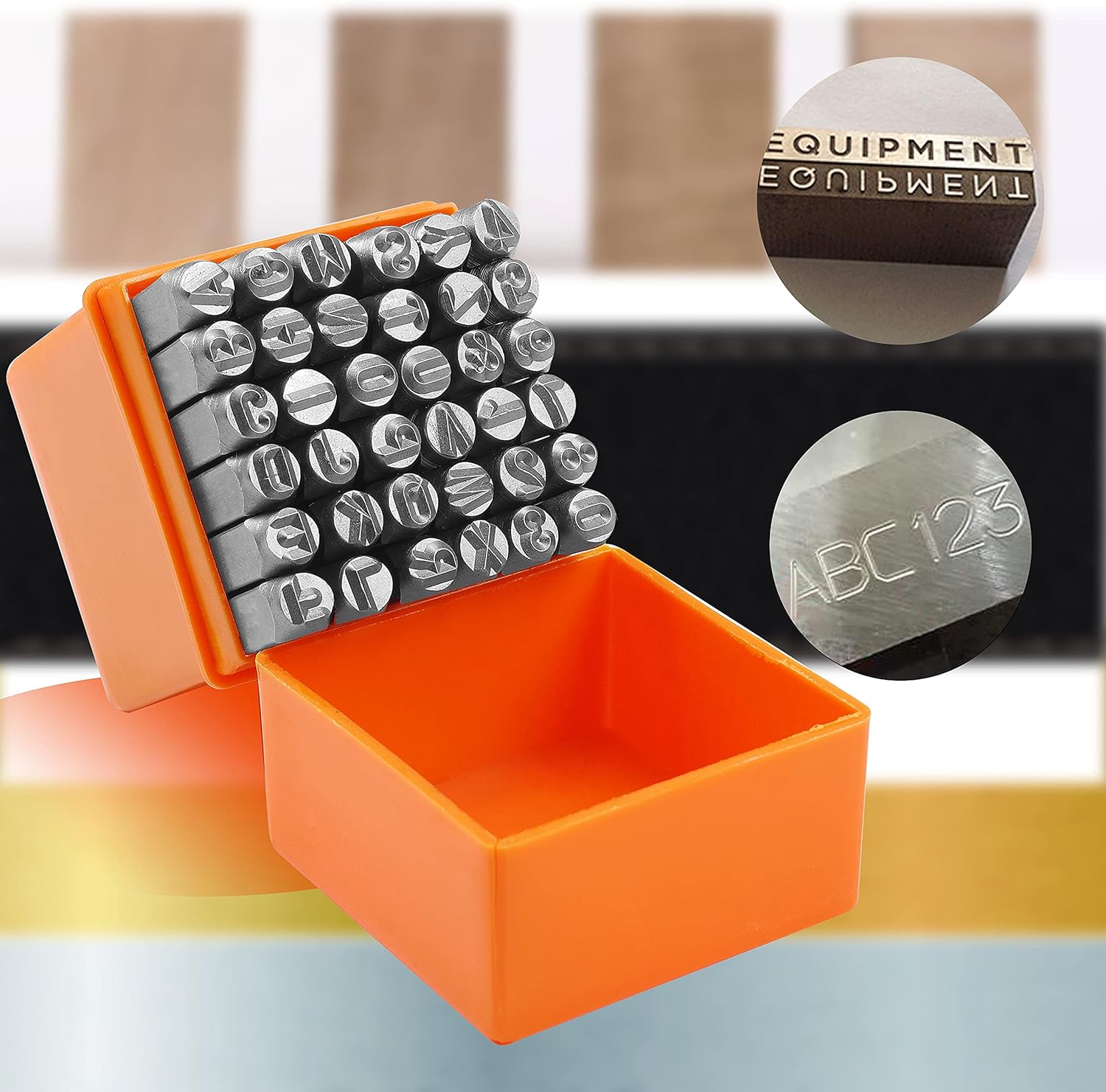 2-8mm 36개 알파벳 숫자 프린팅 펀치 스틸 레터  - Leather Stamp Set 리뷰 및 가격
