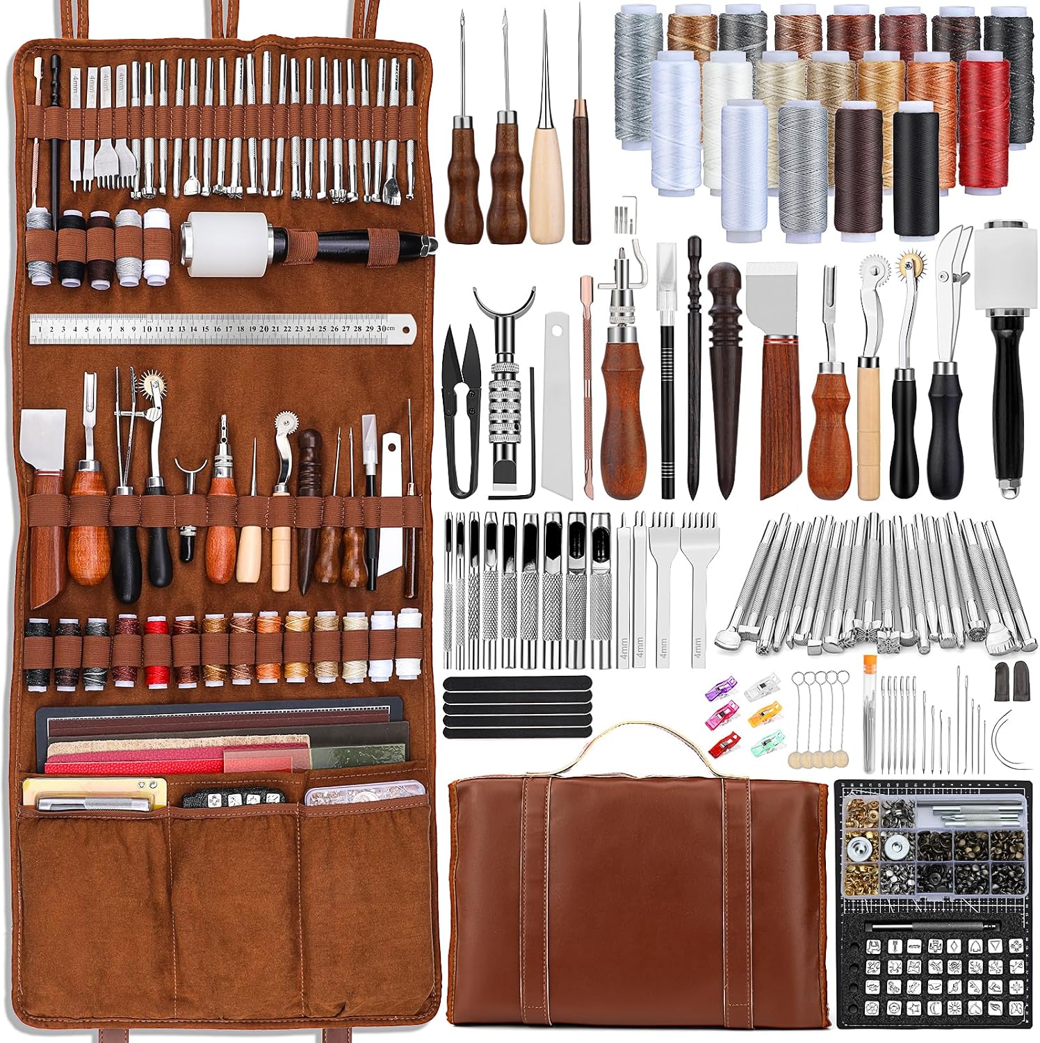 가죽 공예 도구 세트, 가죽 가공 키트, 맞춤형 핸드백 - Leatherwork Kit 리뷰 및 가격