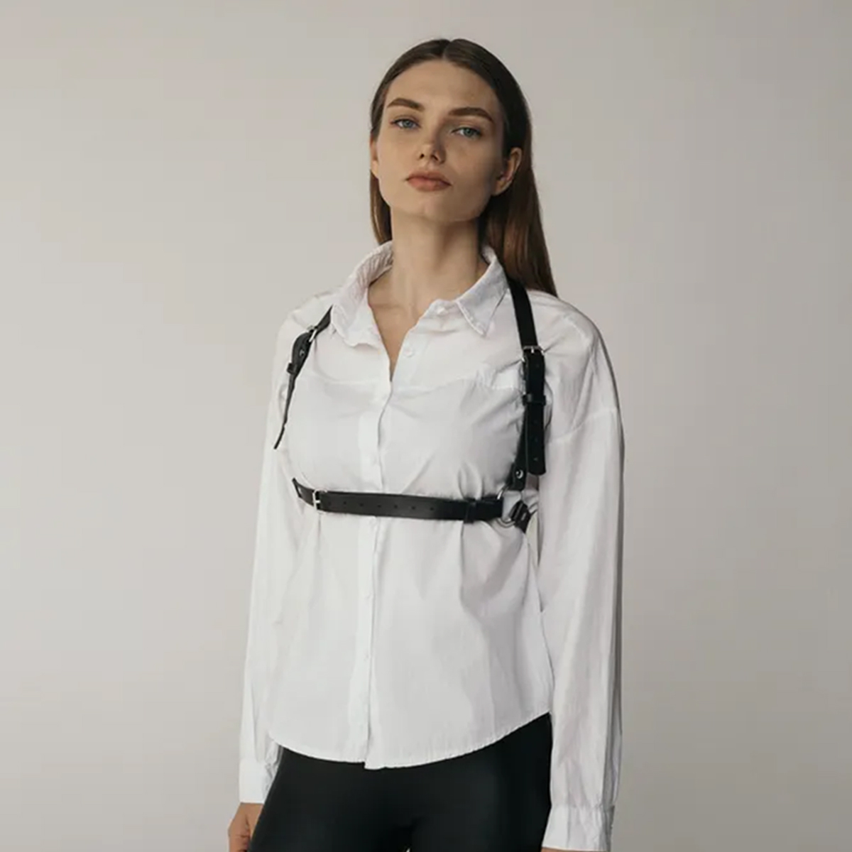 여성용 와이드 가죽 허리 벨트, 펑크 고딕 바디 본디지 - Leather Work Harness 리뷰 및 가격