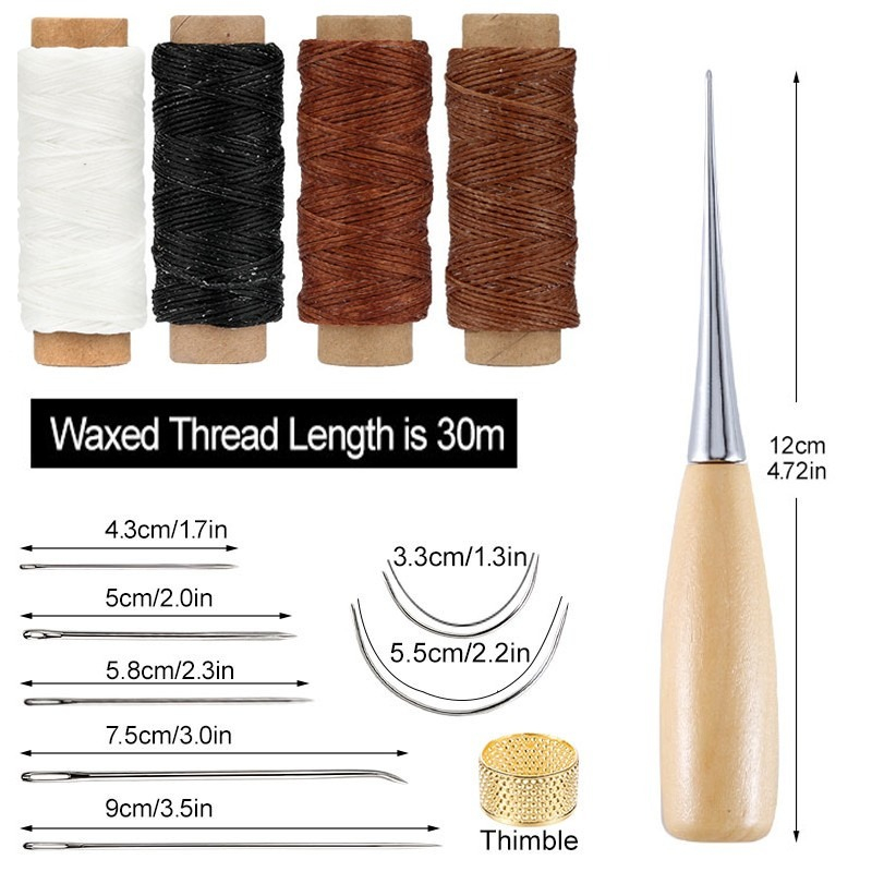 13종 가죽 바느질 세트 핸드백 신발 수제 바느질 수리 - Leatherwork Kit 리뷰 및 가격