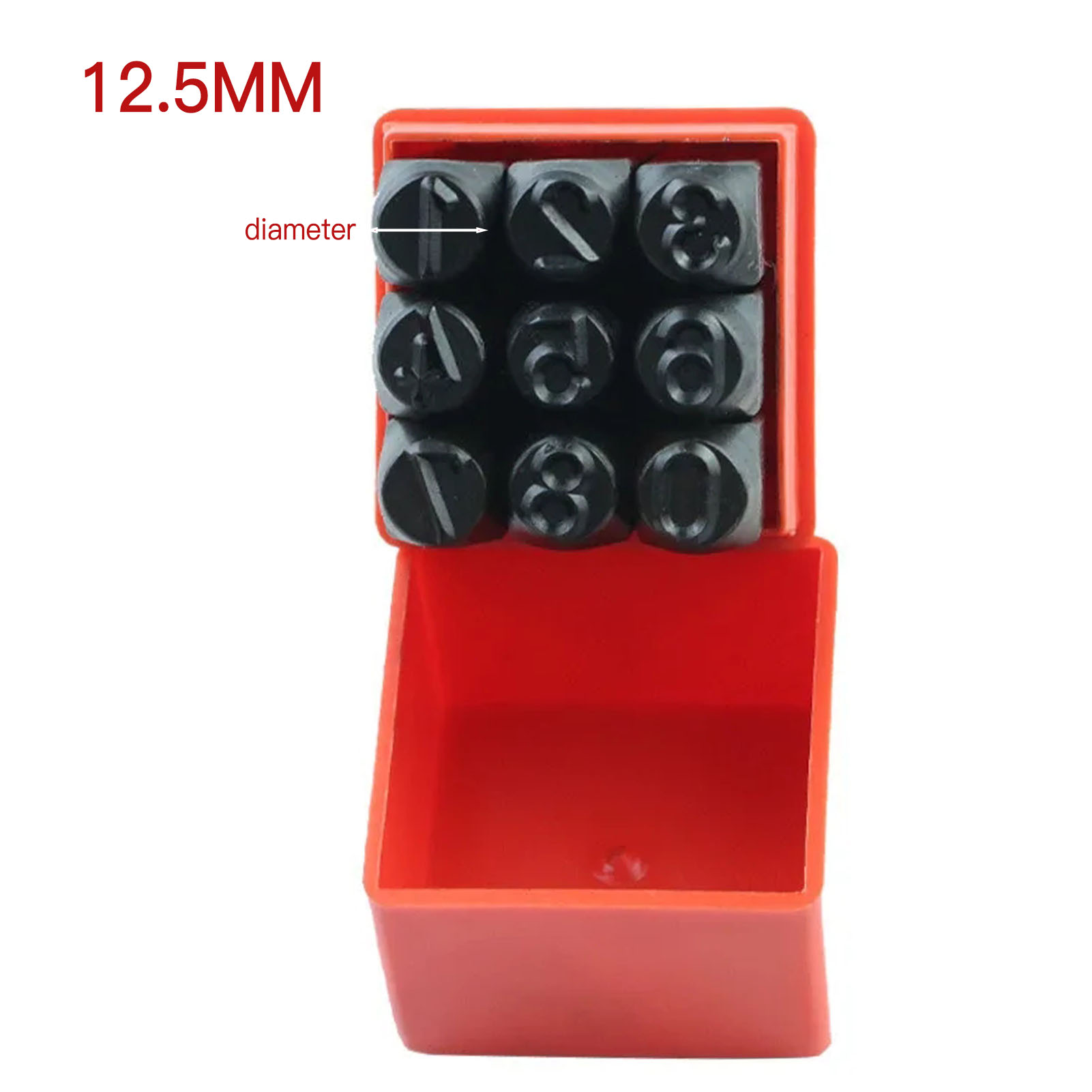 숫자 편지 스탬프 스틸 스탬프 스토리지 박스 펀치 세트 - Leather Stamp Set 리뷰 및 가격