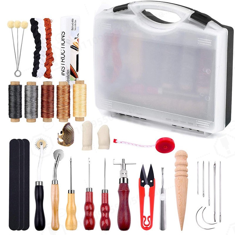 DIY 가죽 공예 손바느질 도구 세트 기본 가죽 작업  - Leatherwork Kit 리뷰 및 가격