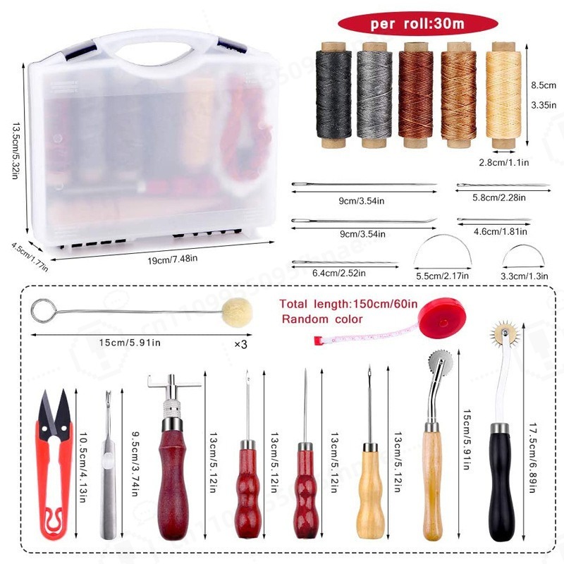 DIY 가죽 공예 손바느질 도구 세트 기본 가죽 작업  - Leatherwork Kit 리뷰 및 가격