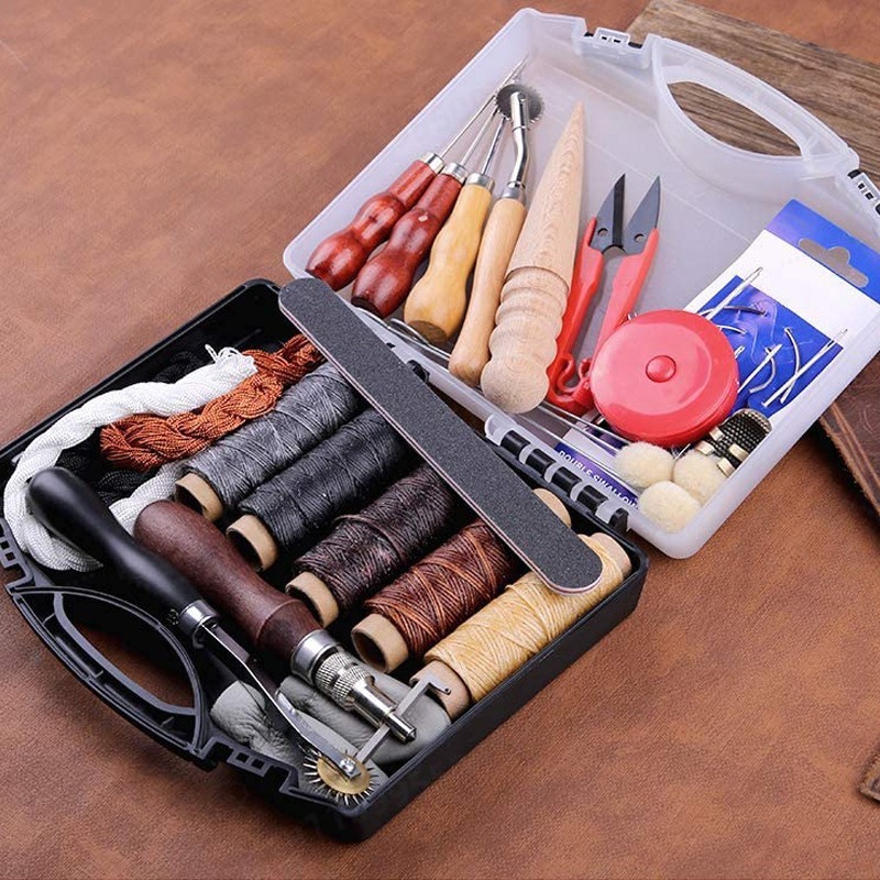 DIY 가죽 공예 손바느질 도구 세트 기본 가죽 작업  - Leatherwork Kit 리뷰 및 가격