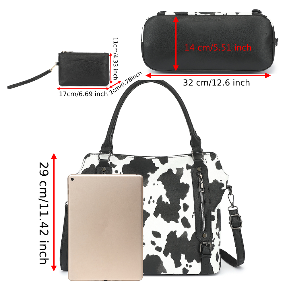 2피스 세트 여성용 토트백 클래식 PU 가죽 소무늬 대 - Leather Work Bag Women 리뷰 및 가격