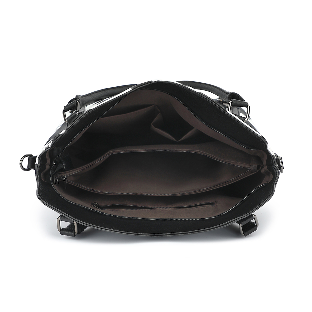 2피스 세트 여성용 토트백 클래식 PU 가죽 소무늬 대 - Leather Work Bag Women 리뷰 및 가격