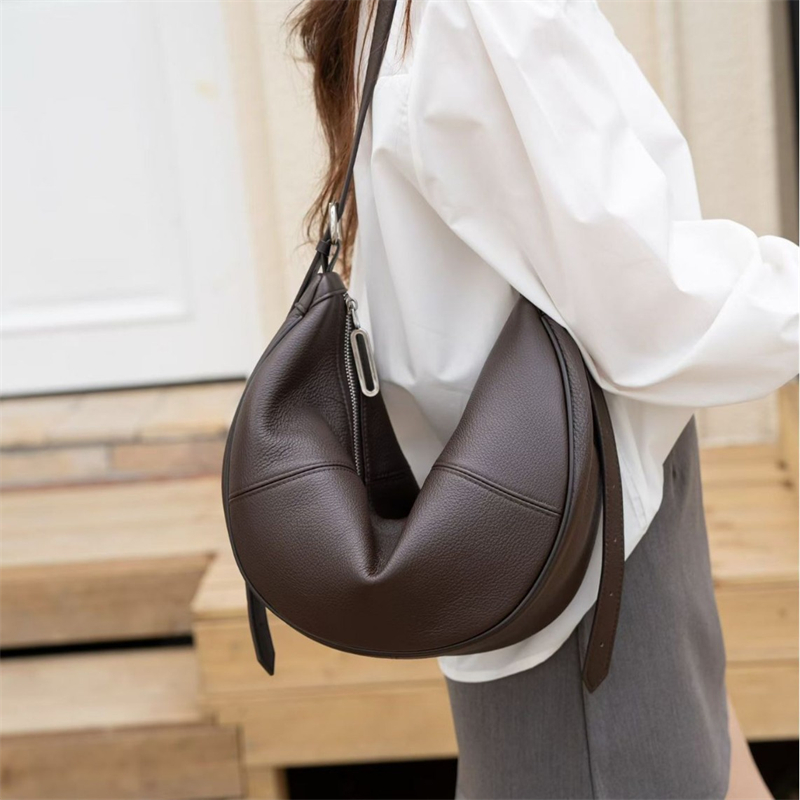 BURMINSA 여성용 부드러운 천연 가죽 크레센트 호 - Leather Work Bag Women 리뷰 및 가격
