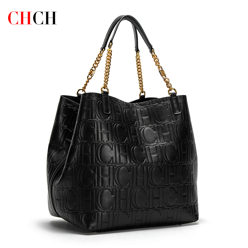 CHCH 여성용 토트 백 2024 새로운 강철 양각 핸 - Leather Work Bag Women 리뷰 및 가격