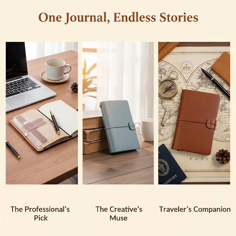 빈티지 PU 가죽 리필 가능 노트북 소프트 커버 루즈  - Leatherwork Journal 리뷰 및 가격