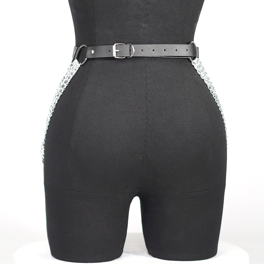 여성 펑크 고딕 PU 가죽 허리-허벅지 하네스 가터 벨 - Leather Work Harness 리뷰 및 가격