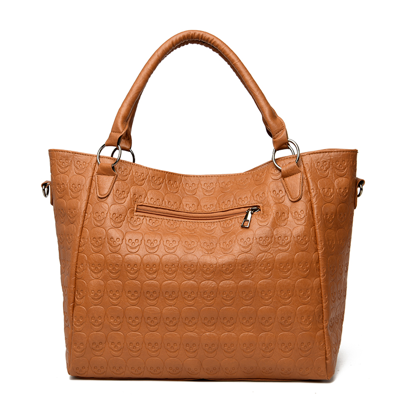 펑크 스컬 크로스바디 백 PU 가죽 스터드 장식 패션  - Leather Work Bag Women 리뷰 및 가격