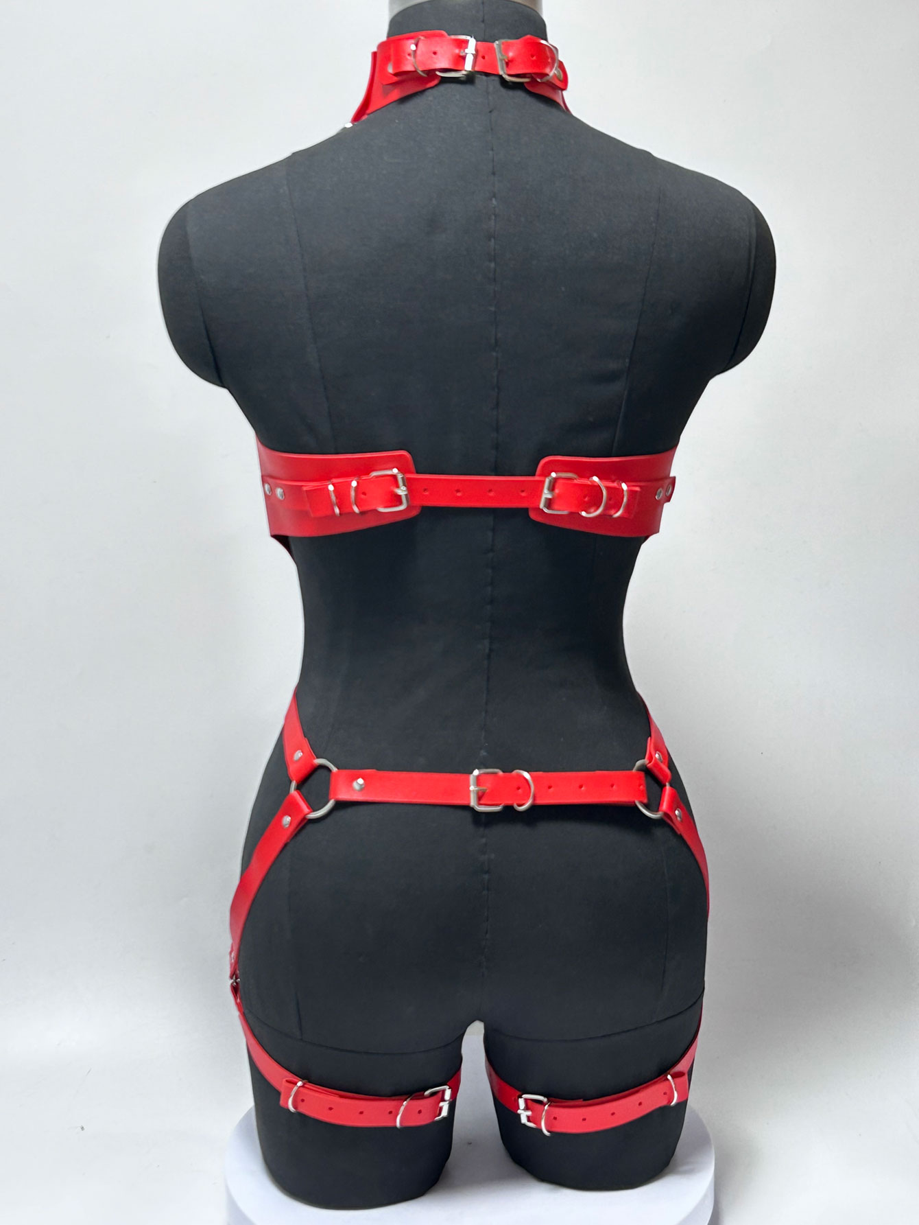여성 패션 펑크 스타일 인조 가죽 풀 바디 하네스 벨트 - Leather Work Harness 리뷰 및 가격