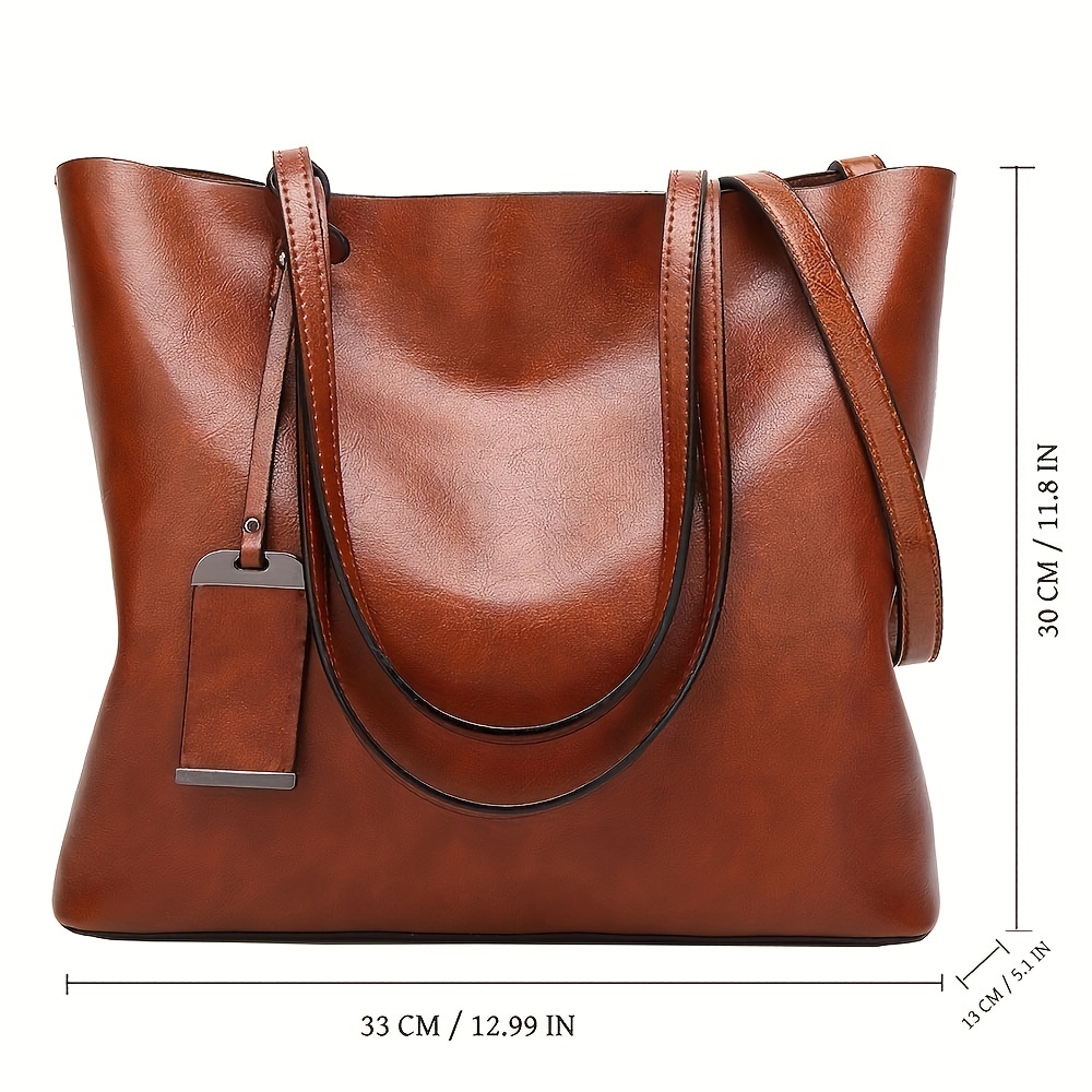 여성용 클래식 레트로 가죽 토트 핸드백 크로스 바디 백 - Leather Work Bag Women 리뷰 및 가격